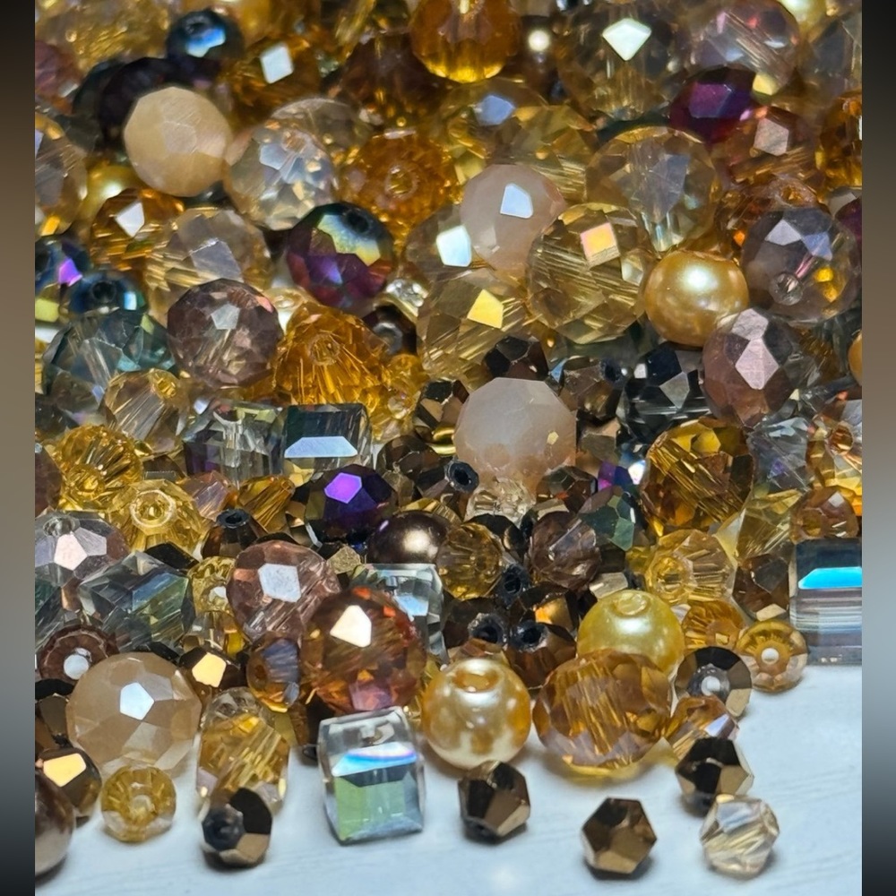 NEW Crystal Beads Mixed Lot 10mm-4mm Bicones Brillottes jewelry making DIY Craft